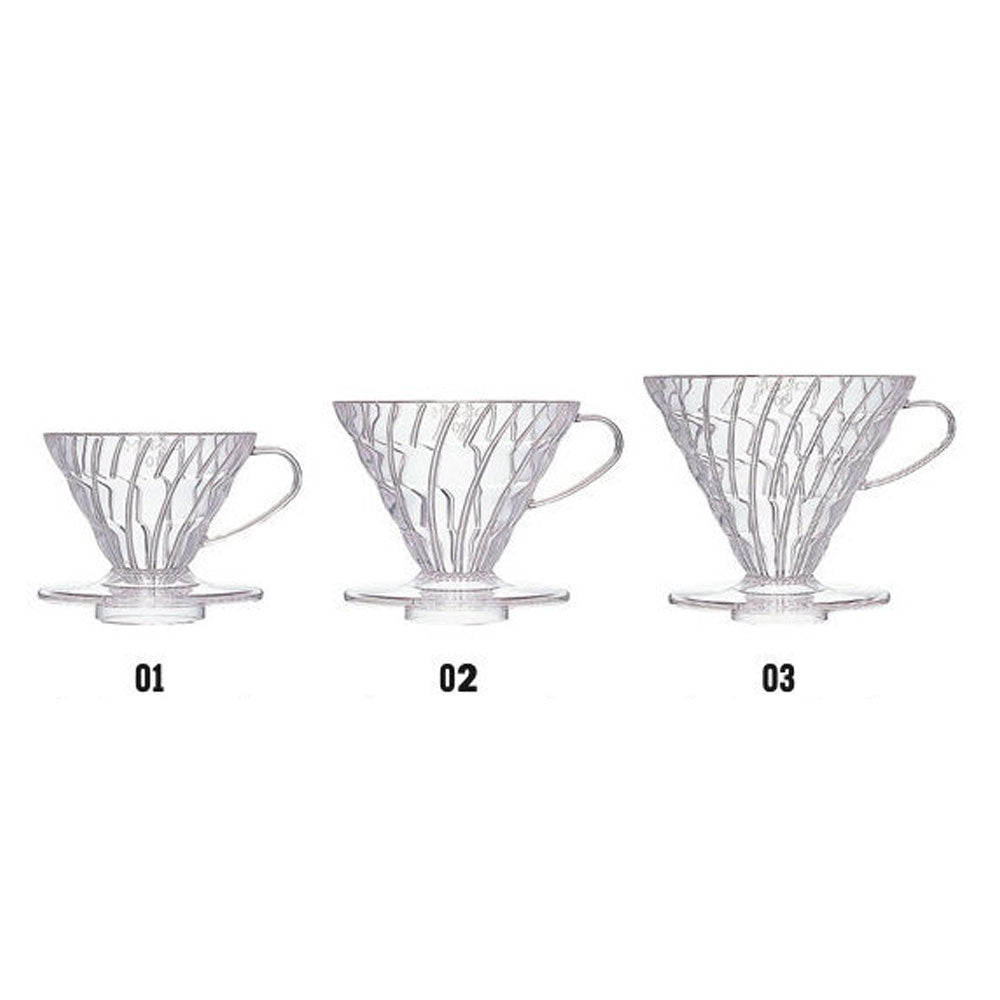 Hario V60 Filter Dripper | Plastic | 01 | Transparent