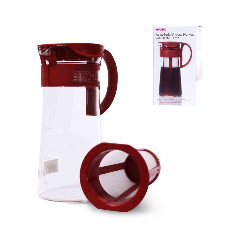 Hario Mizudashi Cold Brew Coffee Maker Red with box