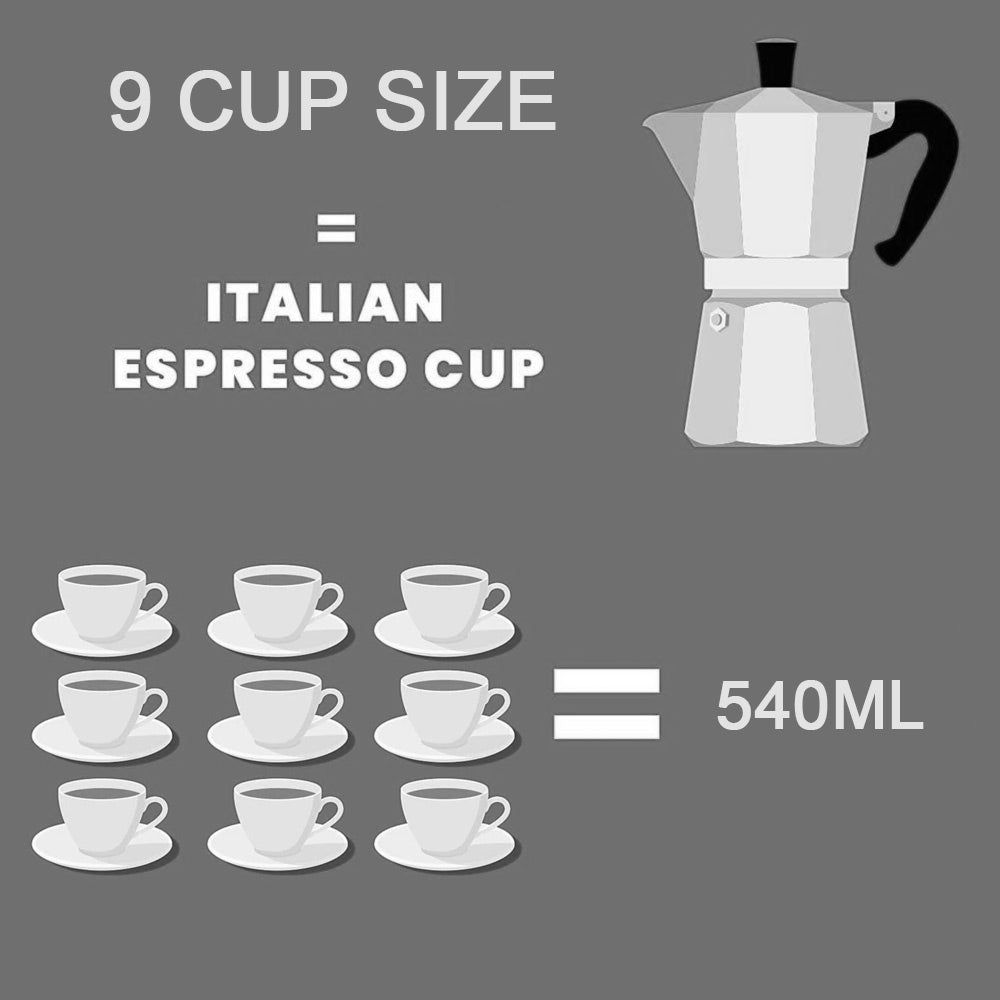 Bialetti Moka Express Stovetop Coffee Maker | 9 Cup