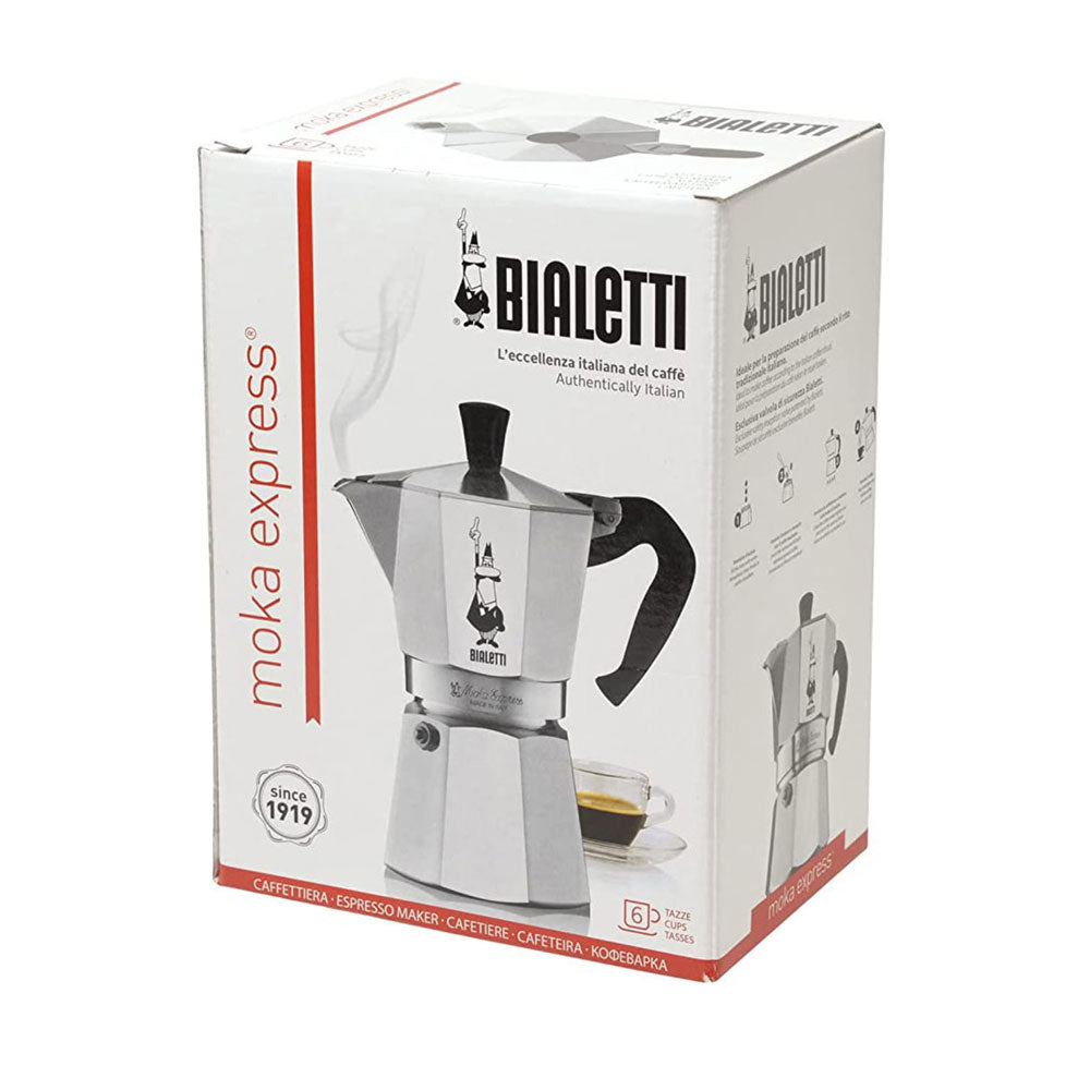 Bialetti Moka Express Stovetop Coffee Maker | 6 Cup