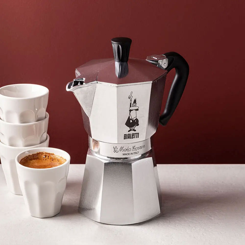 Bialetti Moka Express Stovetop Coffee Maker | 6 Cup