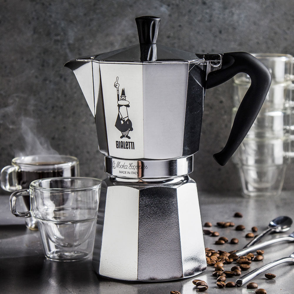 Bialetti Moka Express Stovetop Coffee Maker | 9 Cup
