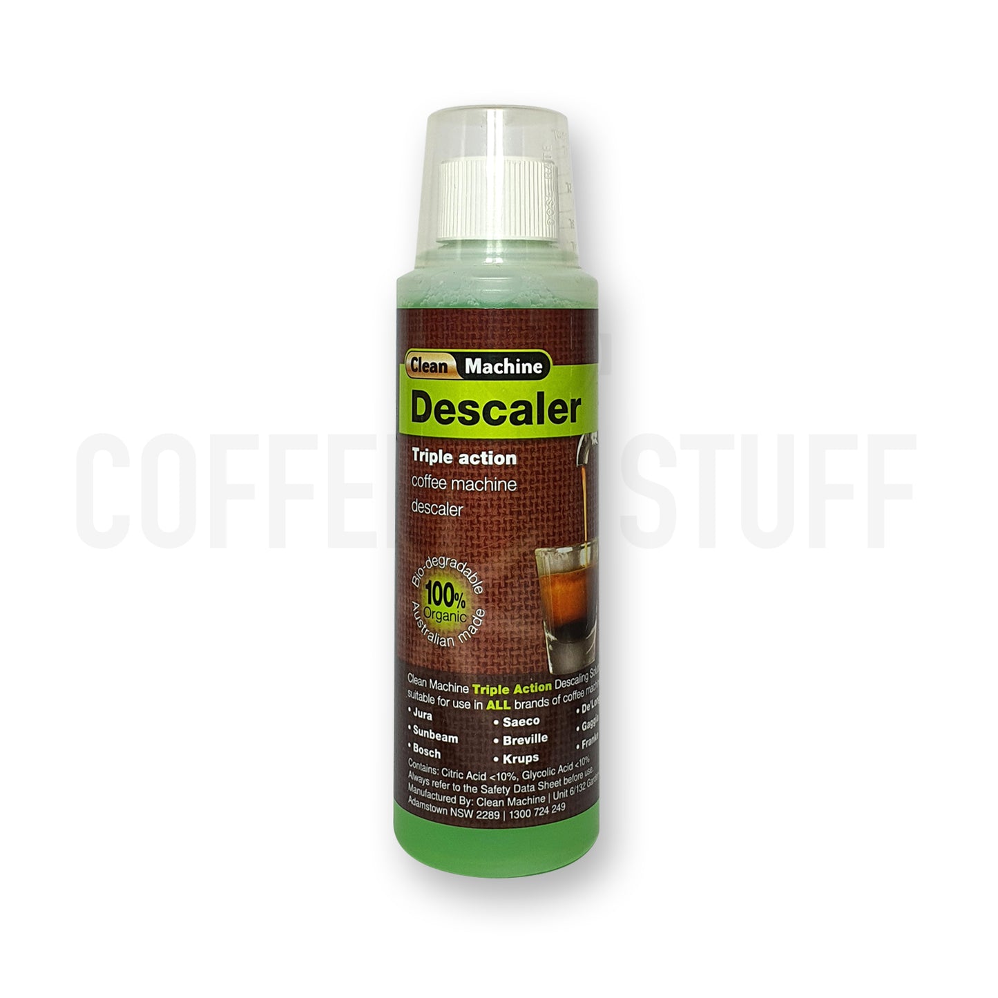 Clean Machine Triple Action Descaler for Espresso Machines | 250ml