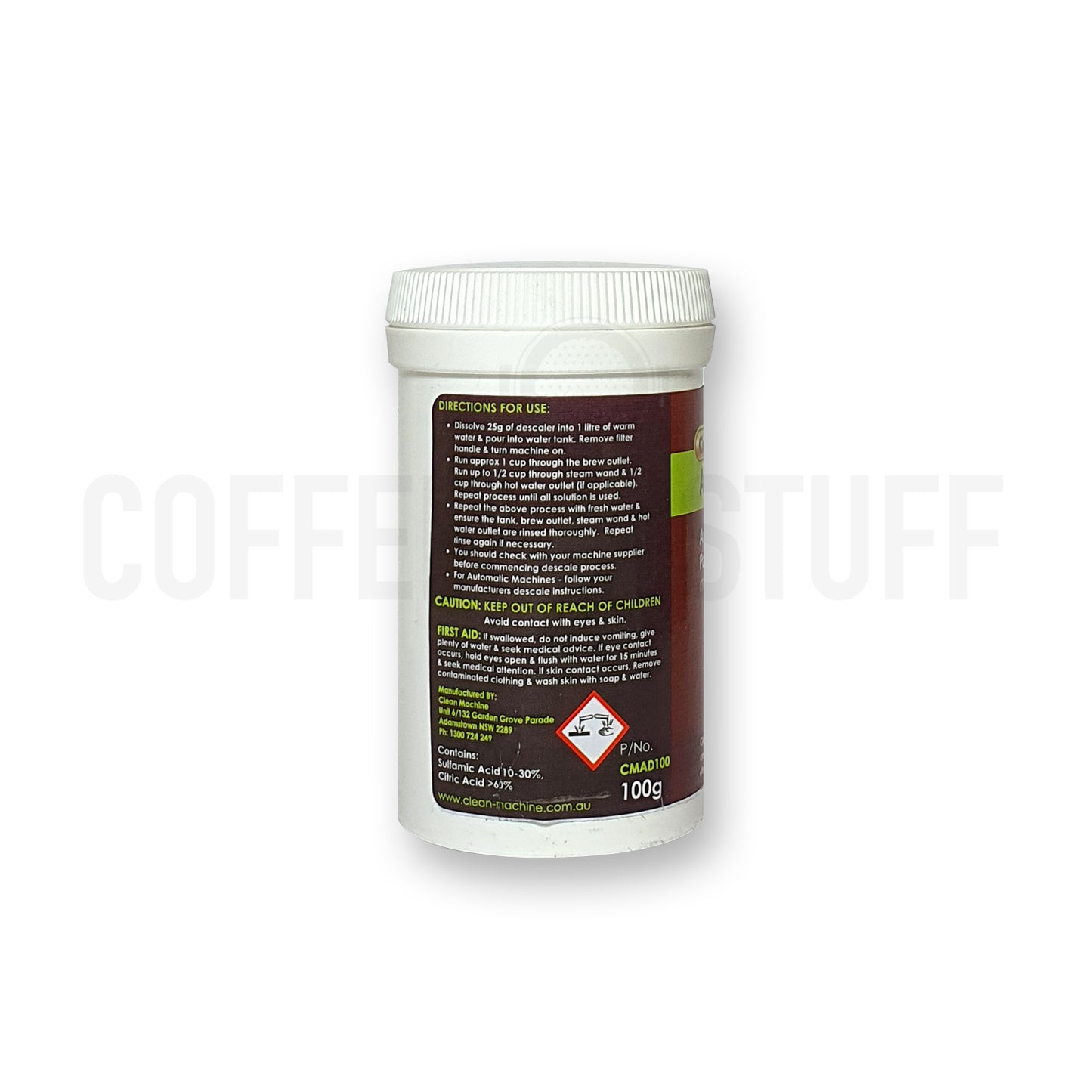 Clean Machine Activated Descaler Powder | 100g