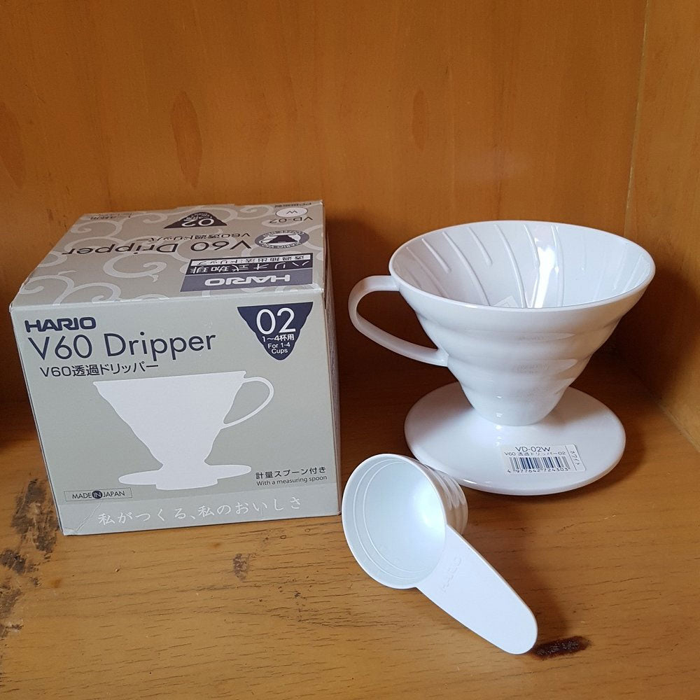 Hario V60 Filter Dripper | Plastic | 02 | White