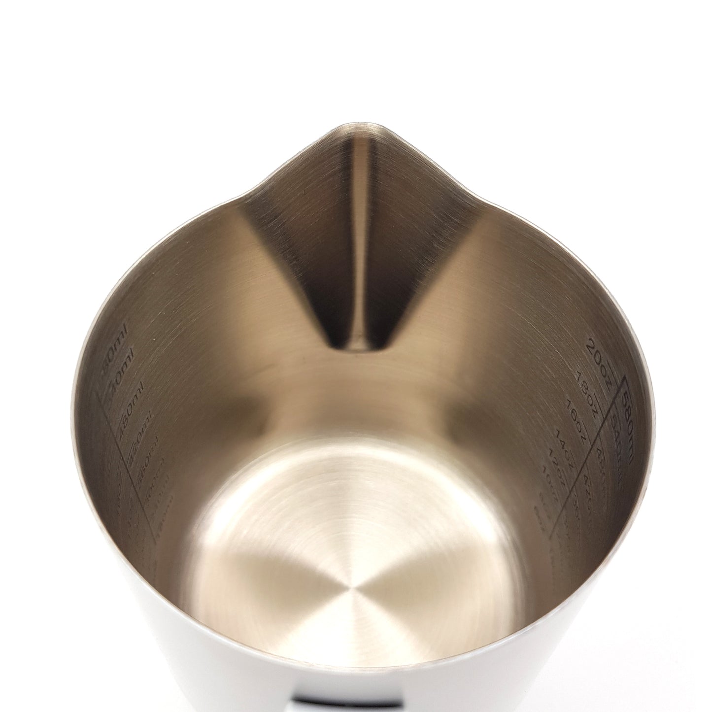 Coffee Milk Jug Stainless Steel | 600ml | White