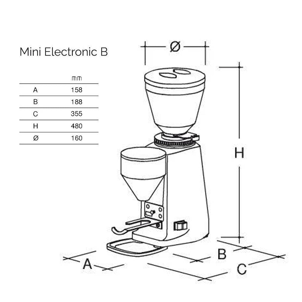 Mazzer Mini Electronic Dosing Coffee Grinder Version B