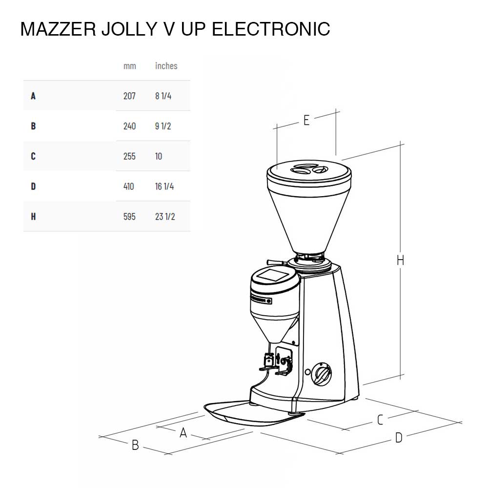 Mazzer Super Jolly V Up Electronic Dosing Coffee Grinder