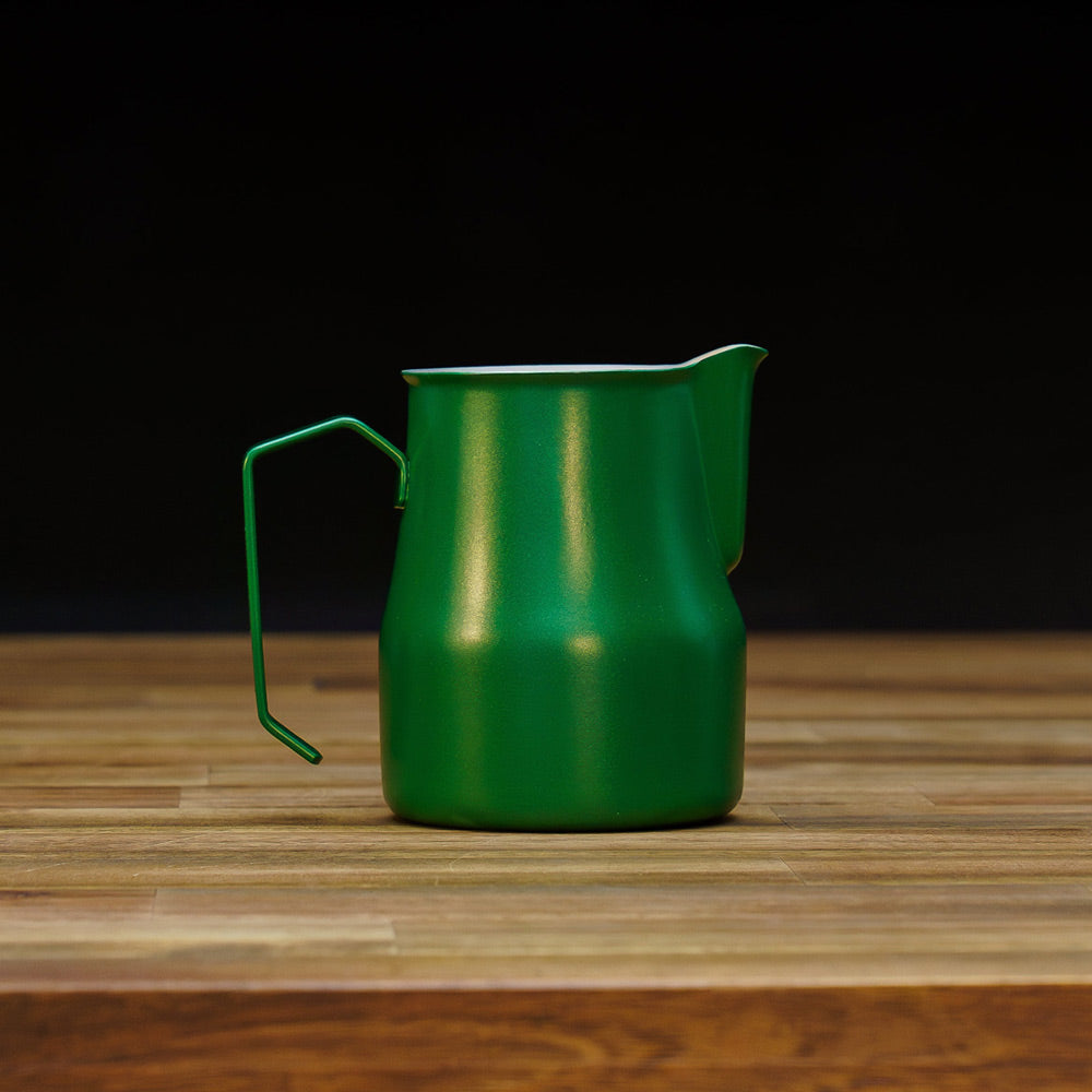 motta 350ml milk jug green on table