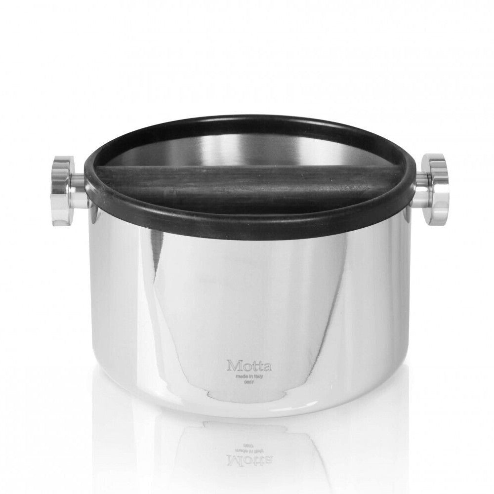 Motta Espresso Coffee Knock Box / Dump Bin | 165mm | Stainless Steel