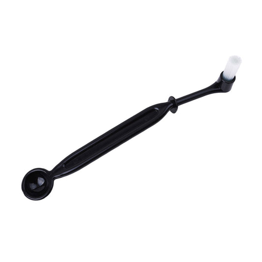 Heavy duty black nylon espresso group head cleaning brush