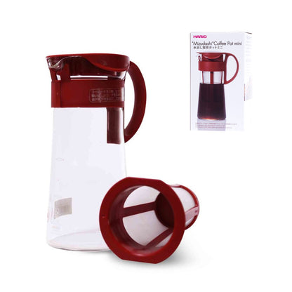 Hario Mizudashi Cold Brew Coffee Maker Red with box