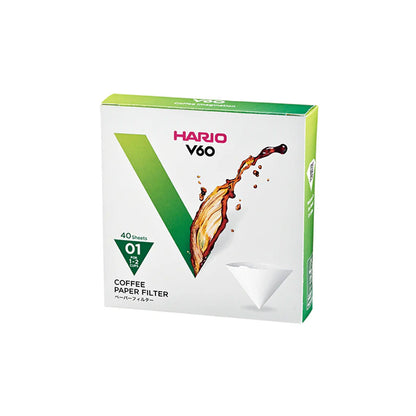 Hario V60 01 Coffee Filters x40 Pack