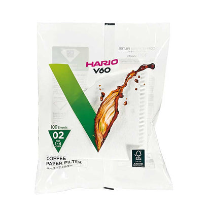 Hario V60 Coffee Filters 02 x100 Pack