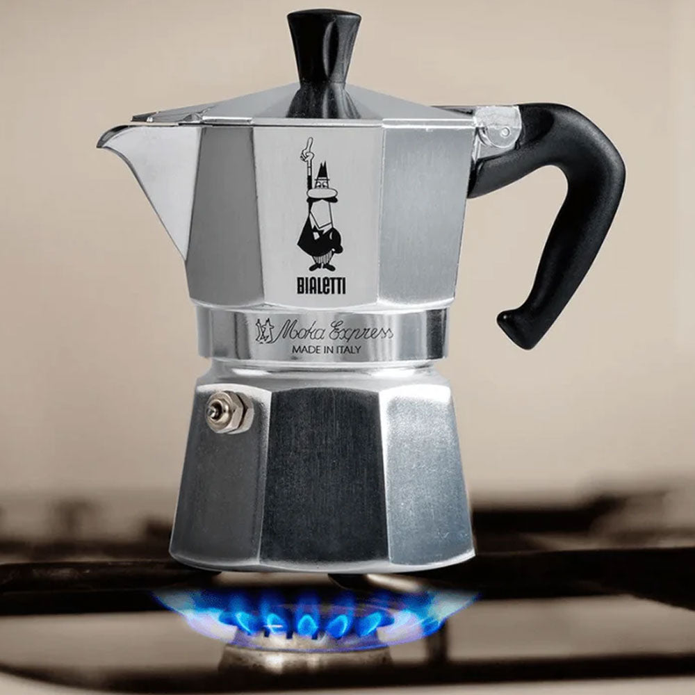 Bialetti Moka Express Stovetop Coffee Maker | 3 Cup