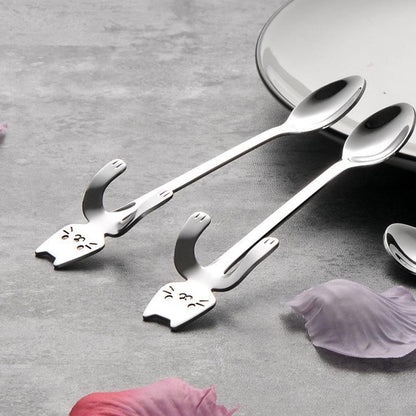 Cat Novelty Tea Spoon x2 Pack