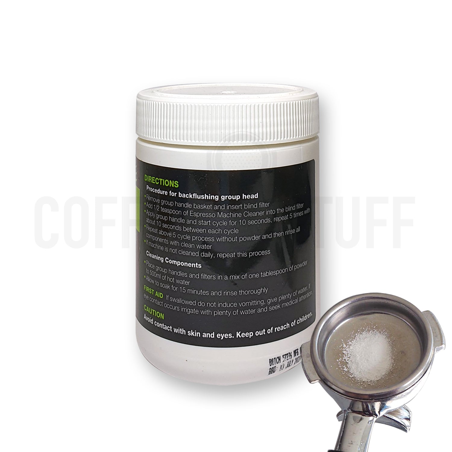 Clean Machine Espresso Coffee Machine Group Head Cleaning Powder | 500g