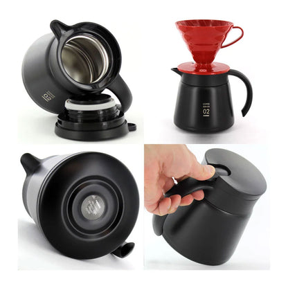 Hario Insulated Stainless Steel Server 550ml | 02 | Black