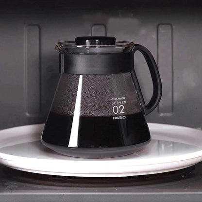 Hario V60 02 Range Server 600ml In Microwave