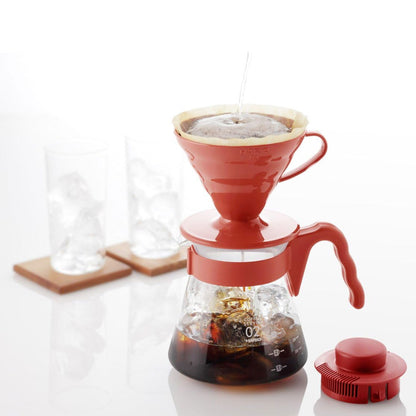 Hario V60 Dripper Coffee Maker Set | 02 | Red