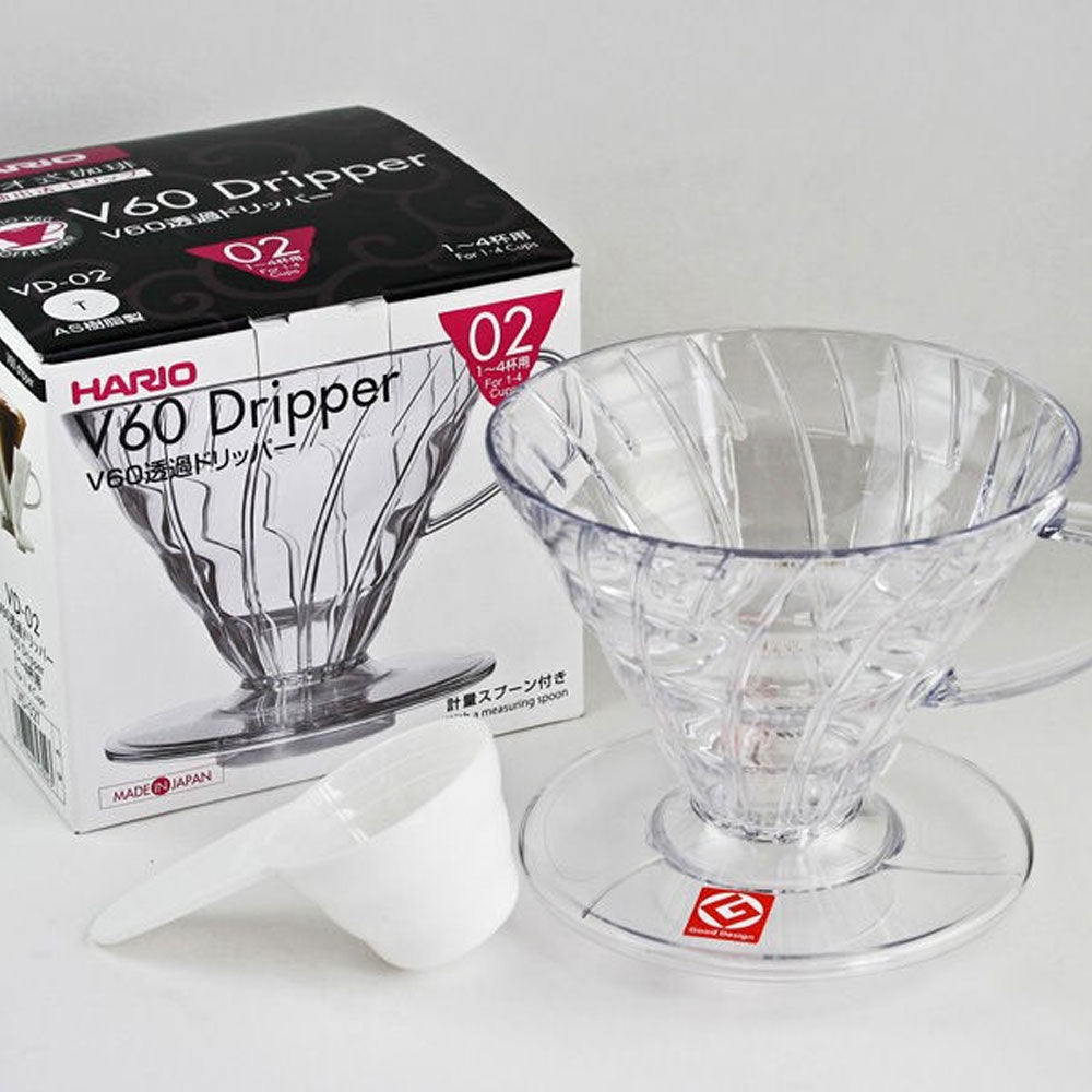Hario V60 Filter Dripper | Plastic | 02 | Transparent