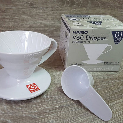 Hario V60 Filter Dripper | Plastic | 01 | White