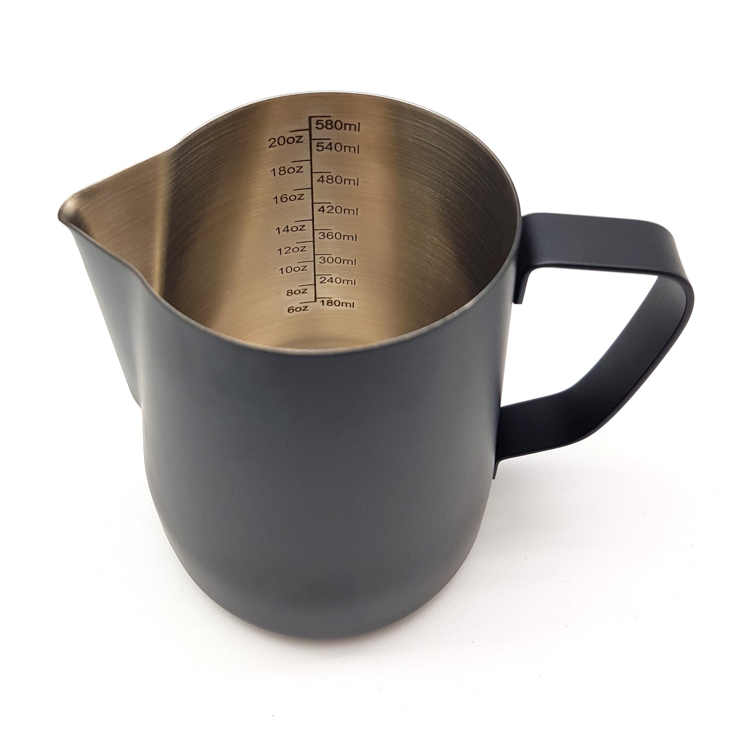 Coffee Milk Jug Stainless Steel | 600ml | Black