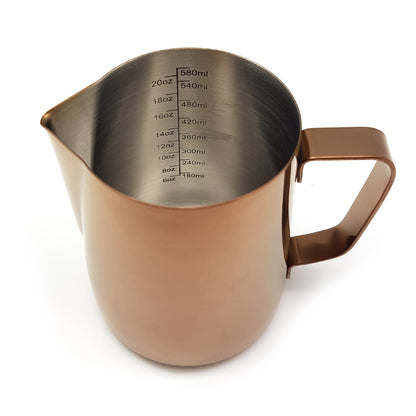 Coffee Milk Jug Stainless Steel | 600ml | Copper