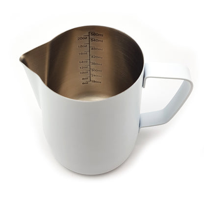 Coffee Milk Jug Stainless Steel | 600ml | White