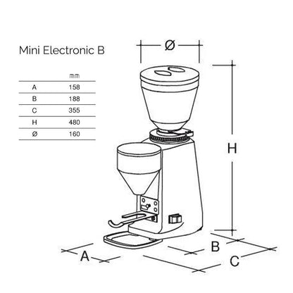 Mazzer Mini Electronic Dosing Coffee Grinder Version B