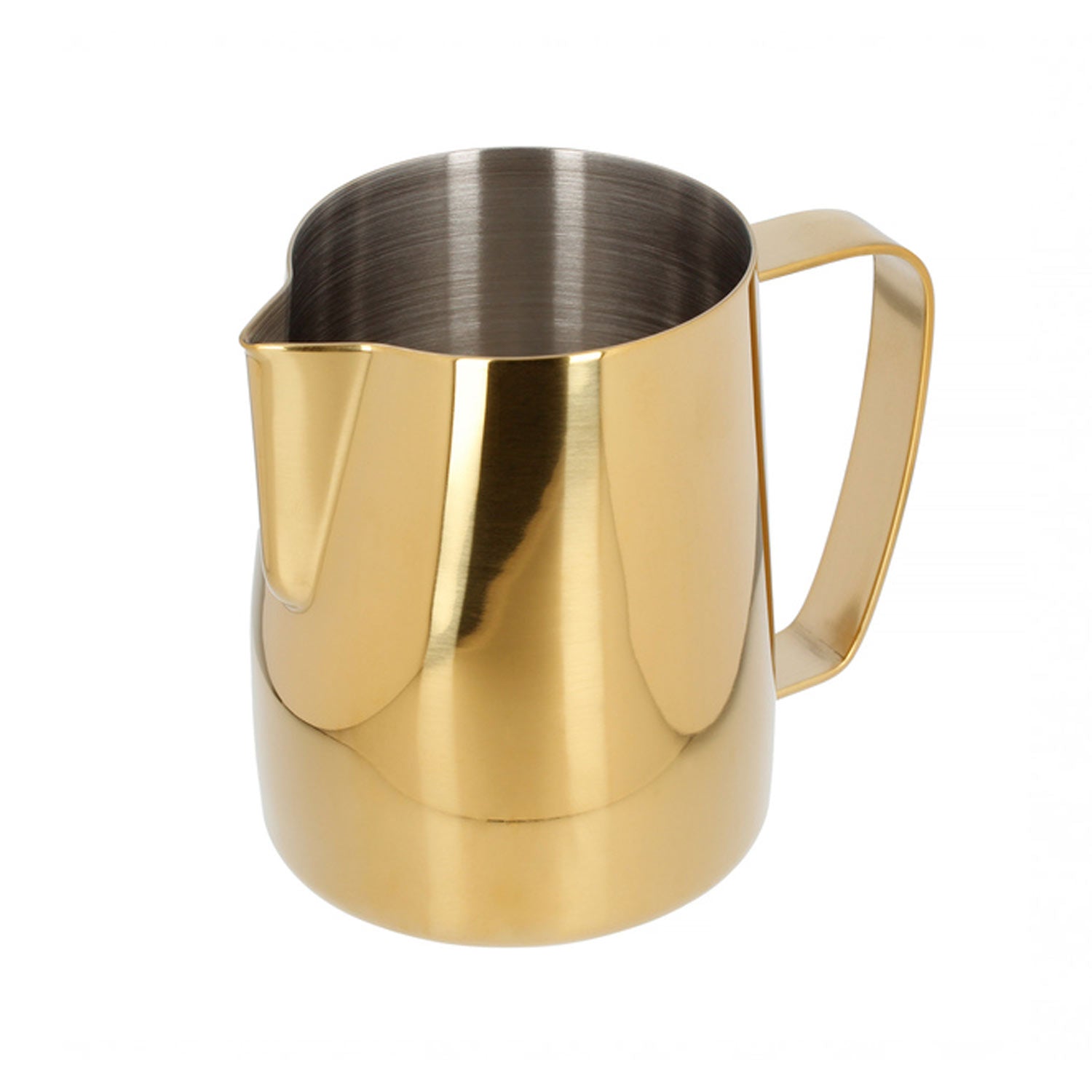 gold stainless steel milk frothing pitcher