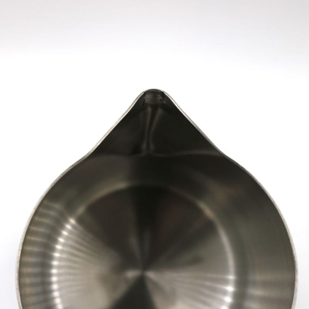 Rhino Coffee Milk Frothing Pitcher with pointed spout