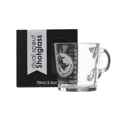 Rhino Coffee Gear Shot Measuring Glass Double Spout | 70ml