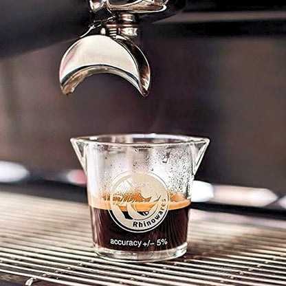 Rhino Coffee Gear Shot Measuring Glass Double Spout | 70ml